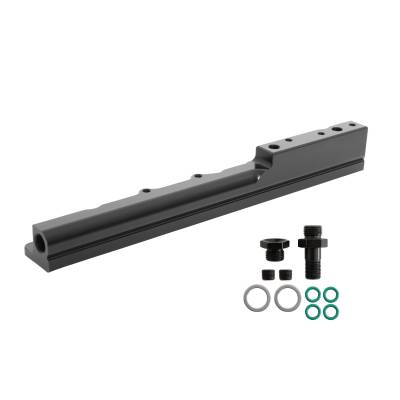 AEM Electronics - AEM 25-103BK High Volume Fuel Rail Black 1999-2000 Honda Civic