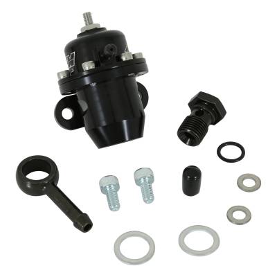 AEM Electronics - AEM 25-303BK Adjustable Fuel Pressure Regulator Inline Flange 90-DEG Return