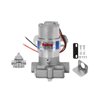 Holley - Holley Performance 712-802-1 Electric Fuel Pump w/Regulator 110 GPH Blue
