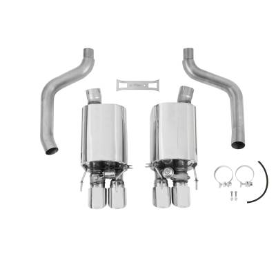 Hooker BlackHeart - Hooker Blackheart 70401313-RHKR 3.0" Axle-Back Exhaust for 05-08 Corvette