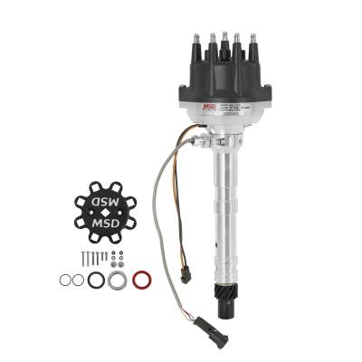 MSD - MSD Ignition 2357 Pro-Billet Cam Sync Distributor Hall-Effect Standard Cap