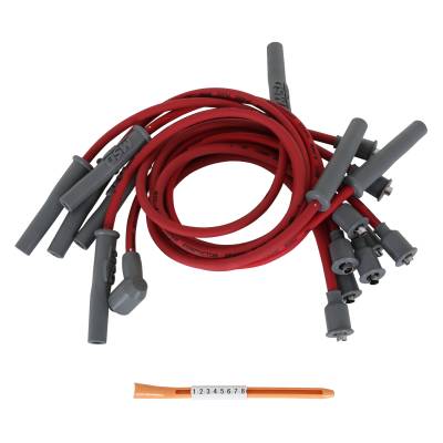 MSD - MSD Ignition 31309 Custom Spark Plug Wire Set Red for Chrysler 318-360