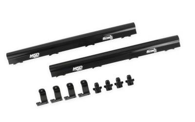 MSD - MSD Ignition 2724 Atomic EFI Billet Fuel Injector Rail Kit for GM 324-401
