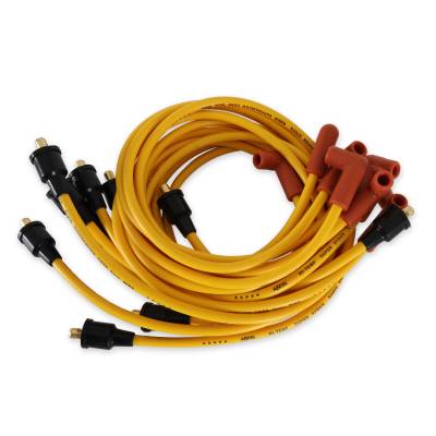 ACCEL - ACCEL 4042 Custom Super Stock Spark Plug Wire Set 8mm Yellow for GM/Checker