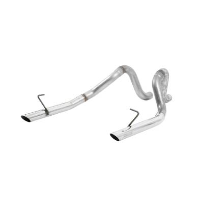 Flowmaster - Flowmaster 815814 Prebent Tailpipe 2.5" RR Exit Pair for 86-93 Mustang LX/GT 5.0