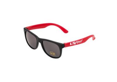 Holley - Holley 36-575 LS Fest Logo Sunglasses Black/Red UV Protection