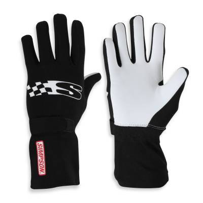 Simpson Safety - Simpson Safety SSYK Super Sport Glove XS Black SFI 3.3/1