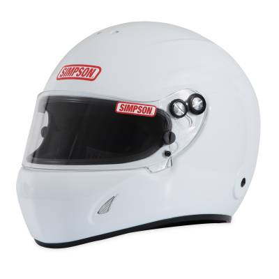 Simpson Safety - Simpson Safety 7870021 Devil Ray 3.0 Medium Racing Helmet Gloss White