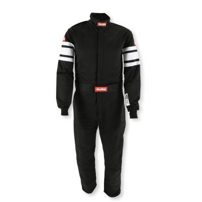 Racequip - RaceQuip 120002RQP One Piece Multi Layer Fire Racing Suit Black Small