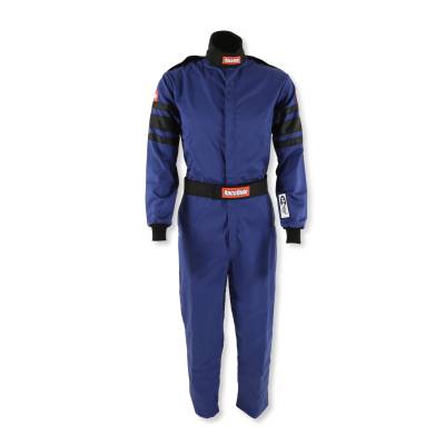 Racequip - RaceQuip 110024RQP One Piece Fire Racing Suit Blue Medium Tall