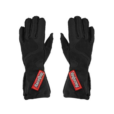 Racequip - RaceQuip 356907RQP 356 Series 2-Layer Nomex Outseam Race Gloves Black 2XL