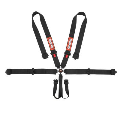 Racequip - RaceQuip 744004RQP Camlock 6 Point Harness Black 3" Lap/Shoulder 2" Sub