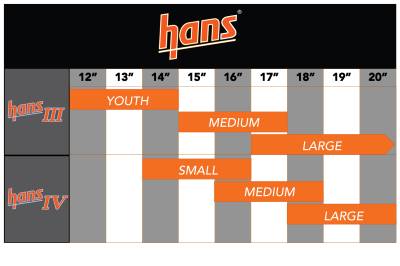 HANS Performance Products - HANS H4L20QC HANS IV Restraint Large SFI 20-DEG Quick Click