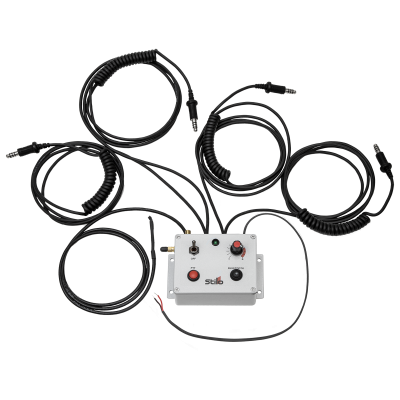 Stilo - Stilo DB0203 Helmet Waterproof Offshore Intercom Unit for 4 w/Bluetooth
