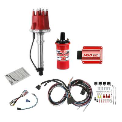 MSD - MSD Ignition 85551K Chevy V8 Pro-Billet Distributor Bundle w/6AL Box Chevy V8