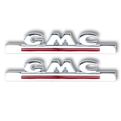 Trim Parts - Trim Parts 9800 47-55 GMC Truck Chrome Hood Side Emblem Set