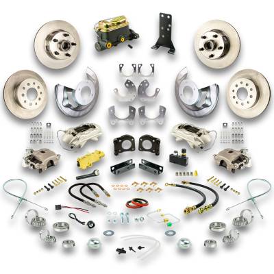 The Right Stuff Detailing - The Right Stuff Detailing ZSD6445 Ford/Mercury Brake Conversion Kit Front/Rear