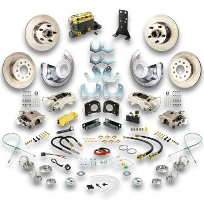 The Right Stuff Detailing - The Right Stuff Detailing ZSD6758 Ford/Mercury Brake Conversion Kit Front/Rear