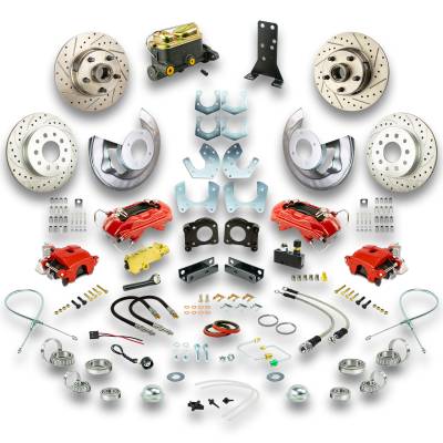 The Right Stuff Detailing - The Right Stuff ZSD6758Z Ford/Mercury Brake Conversion Kit Front/Rear