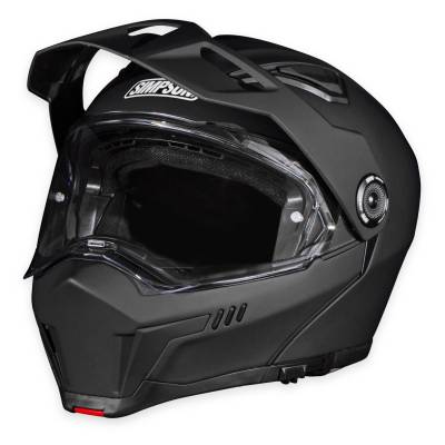 Simpson Motorcycle - Simpson Motorcycle JB3XS Journey Bandit X-Small Motorcycle Helmet Flat Black