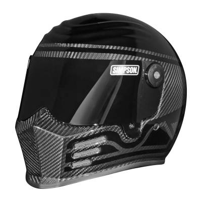 Simpson Motorcycle - Simpson Motorcycle OB3UNK2X Outlaw Bandit 3 2X-Large Motorcycle Helmet Carbon