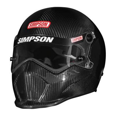 Simpson Safety - Simpson Safety 929000C Kingsnake SA2025 X-Small Racing Helmet Carbon Fiber
