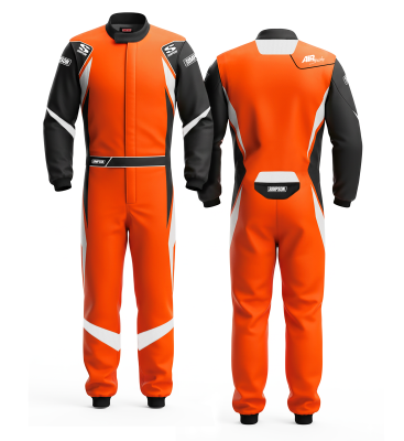 Simpson Safety - Simpson Safety KAS02101 Racing Suit Air Strike Adult Small Orange/Black