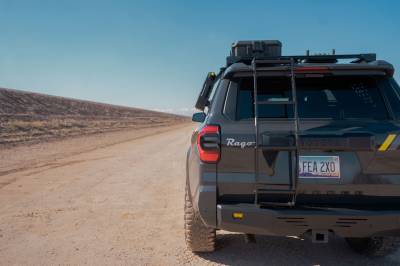 Rago Fabrication - Rago Fabrication AC7110201NA Rear Hatch Mounted Ladder for 25-26 Toyota 4Runner