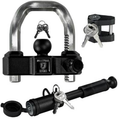 BulletProof Hitches - BulletProof Hitches BPBLACKLOCKSET Trailer Hitch Latch Lock