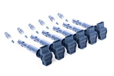 APR - APR KT100045 Ignition Coil & Spark Plug Kit Gray for Audi 3.0T EA837 6-cylinder