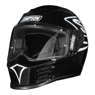 Simpson Motorcycle - Simpson Motorcycle SPB121XS Speed Bandit X-Small Motorcycle Helmet Black
