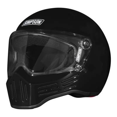 Simpson Motorcycle - Simpson Motorcycle M302SM M30 Bandit Small Motorcycle Helmet Gloss Black