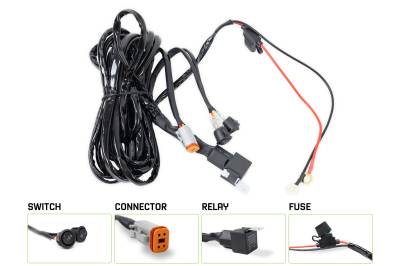 DV8 Offroad - DV8 Offroad UNWH-04 40 AMP DT 4-Pin Halo Light Harness