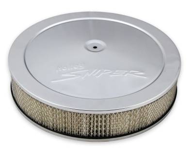 Holley Sniper EFI - Sniper 120-530 Air Cleaner Assembly 14x3 Chrome w/Paper Filter Element