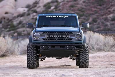 Fabtech - Fabtech FTS22342 3" 3? Shock Spacer Kit w/Bilstein 21-26 Ford Bronco 4WD