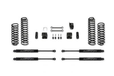 Fabtech - Fabtech FTS24104 3" Sport System w/Stealth Shocks for 07-18 Jeep JK 4WD 4DR