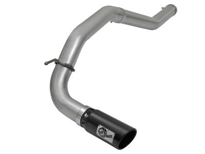 aFe Power - aFe 49-46113-B Large Bore 4" Exhaust System w/Black Tip for 16-19 Titan XD 5.0L