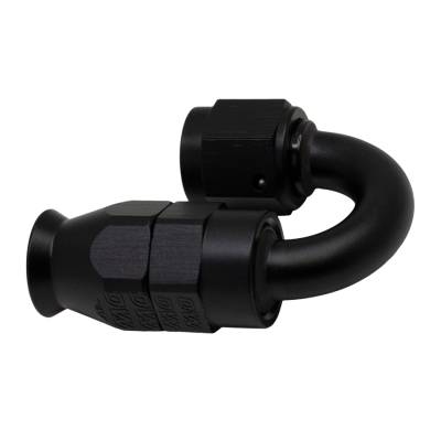DeatschWerks - DeatschWerks 6-02-0853-B 180-DEG. 6AN Swivel PTFE Hose End Black