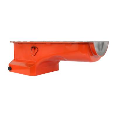 Mr Gasket - Mr Gasket 7606G Low Profile Oil Pan Orange 65-90 Chevy 396-454 Big Block