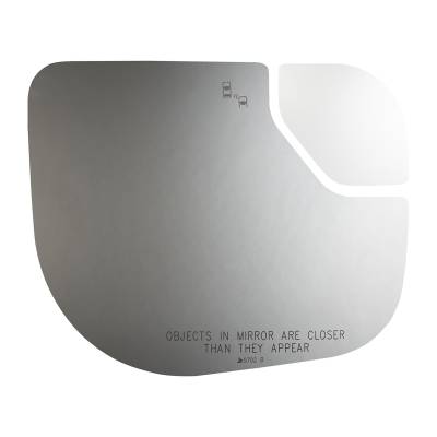 Burco - Burco 5702B Right Door Mirror Glass for Nissan Lower
