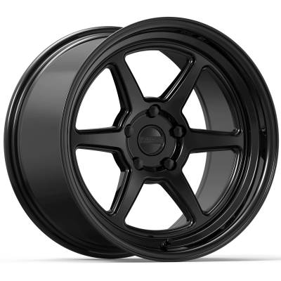 Kansei Wheels - Kansei Wheel K14B-189512+22 K14-ROKU 18x9.5 5x4.5 22mm Gloss Black