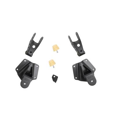 Belltech - Belltech 6636 4" Drop Rear Leaf Spring Shackle Kit Front Hanger for Chevy/GMC