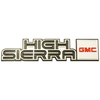 Trim Parts - Trim Parts 9708 81-87 GMC Full Size Truck High Sierra Dash Emblem