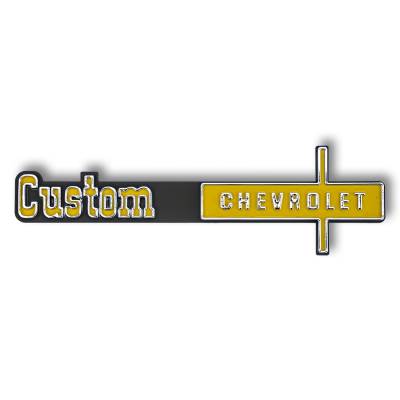 Trim Parts - Trim Parts 9693 73-74 Chevrolet Full Size Truck Custom Dash Emblem