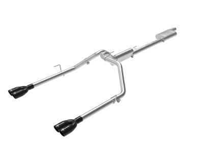aFe Power - aFe 49-38084-B 3-2.5" Cat-Back Exhaust w/Black Tip for 20-26 Gladiator JT 3.6L