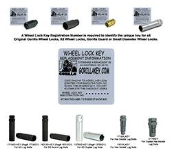 Gorilla Automotive - Gorilla Automotive REPLACEKEY1 Wheel Lock Key