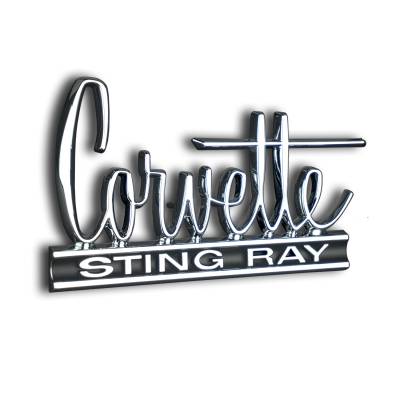 Trim Parts - Trim Parts 5210 Hood & Deck emblem for 66-67 Chevrolet Corvette Stingray