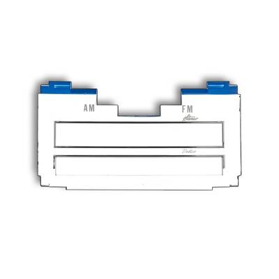 Trim Parts - Trim Parts 4616 71-72 Full-Size Chevrolet Stereo Radio Dial Lens Blue EACH