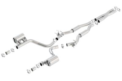Borla - Borla 140642 S-Type Cat-Back Exhaust One Rear Exit for 15-23 Challenger SRT 6.2L