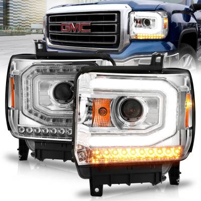 Anzo USA - Anzo USA 111514 Projector Headlight Set w/Halo